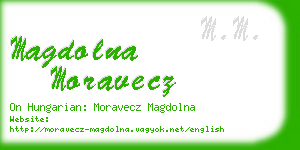 magdolna moravecz business card